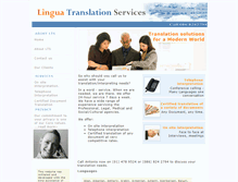 Tablet Screenshot of linguatranslationservices.com